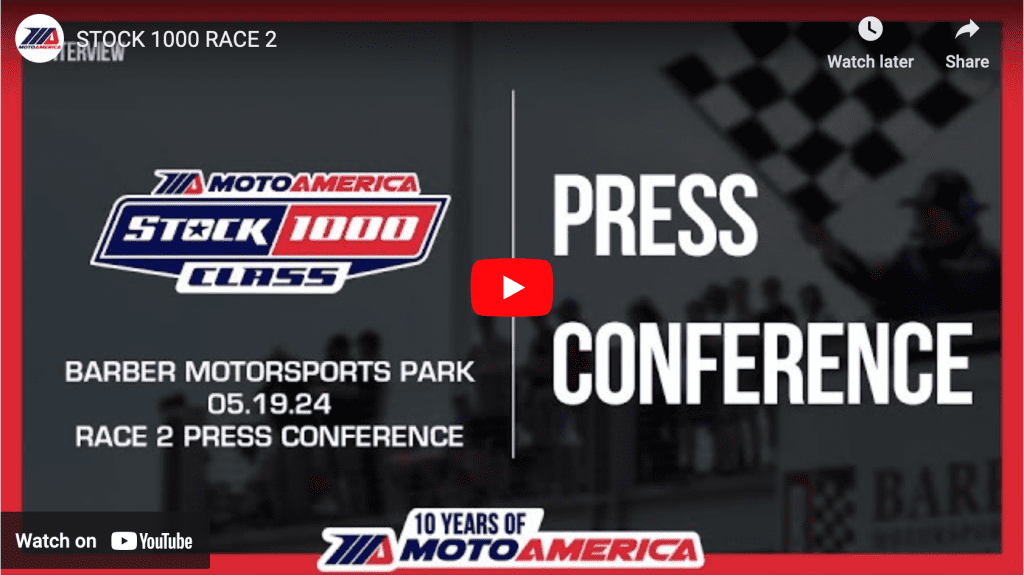 Read more about the article Video: Stock 1000 Race Two Press Conference From Barber Motorsports Park